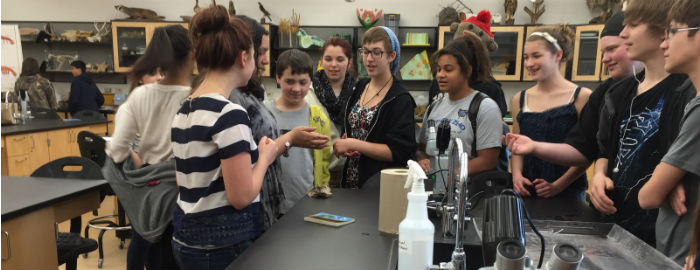 8th Graders visit UW-Sheboygan Header Image